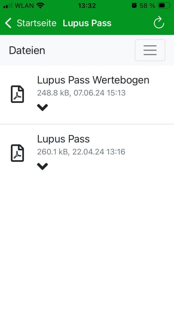 Download Lupus-Pass und Wertebogen
